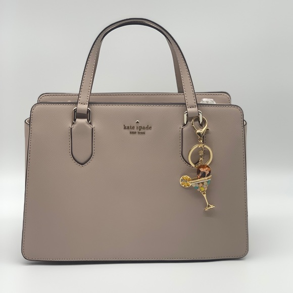 Martini Glass Rhinestone Bag Charm & Key Chain - Picture 4 of 7